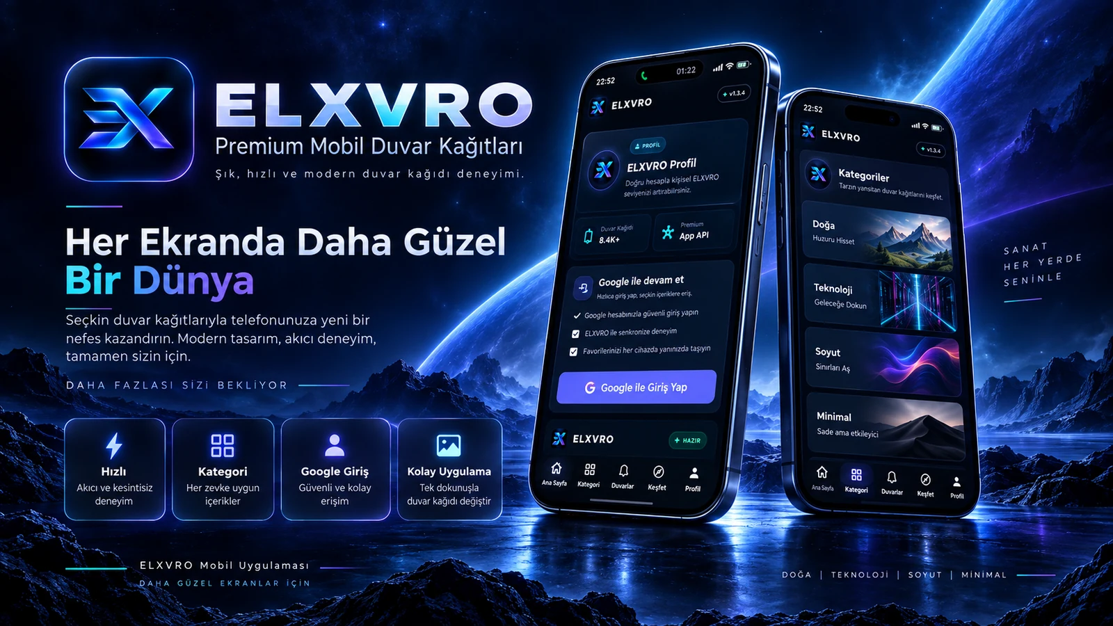 ELXVRO mobil uygulaması tanıtım görseli